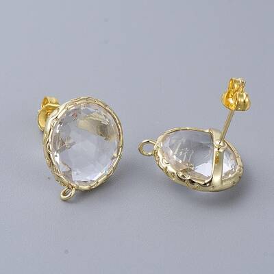 Brass Stud Earring Findings