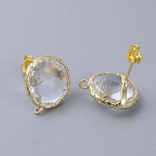 Brass Stud Earring Findings