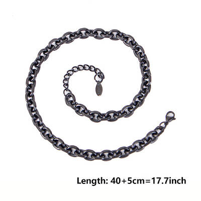 Unisex 304 Stainless Steel Cable Chains Necklaces
