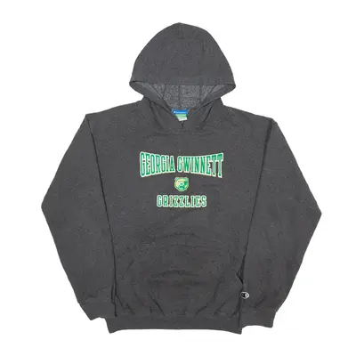 CHAMPION Georgia Gwinnett Grizzlies USA Hoodie Grey Pullover Boys XL
