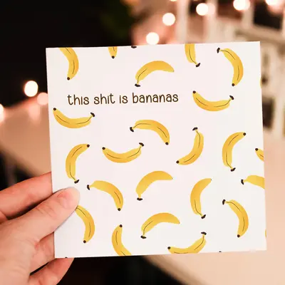 Funny Banana Card for any occasion