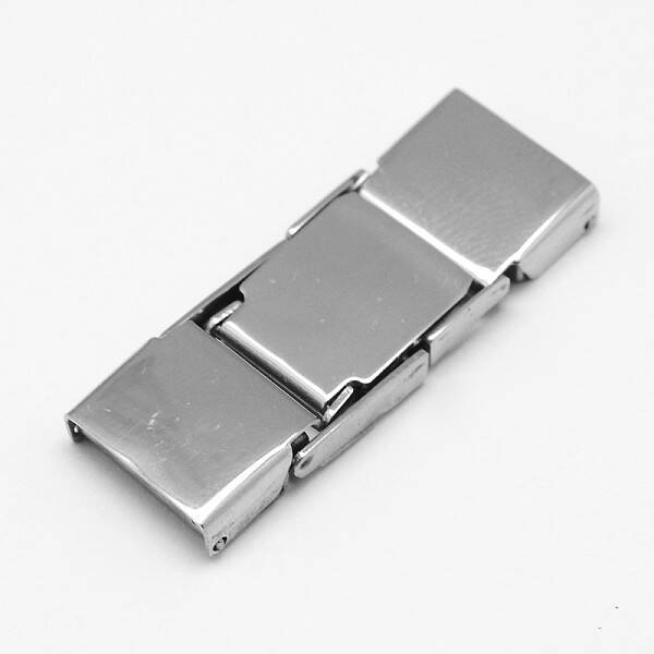 Tarnish Resistant Rectangle 201 Stainless Steel Watch Band Clasps