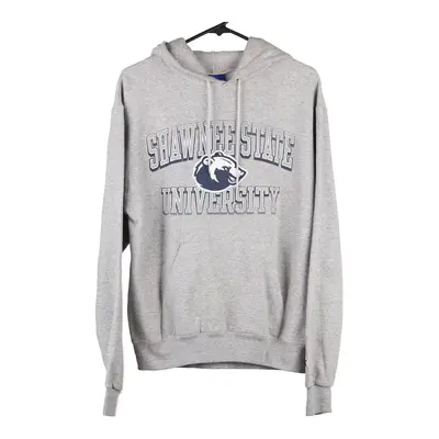 Shawnee State Soccer Champion College Hoodie - Small Grey Cotton