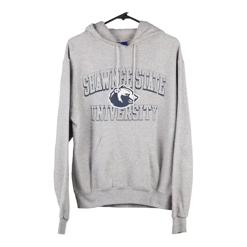 Shawnee State Soccer Champion College Hoodie - Small Grey Cotton