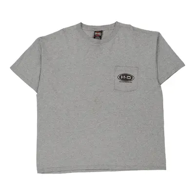 Waco, Texas Harley Davidson Graphic T-Shirt - 2XL Grey Cotton