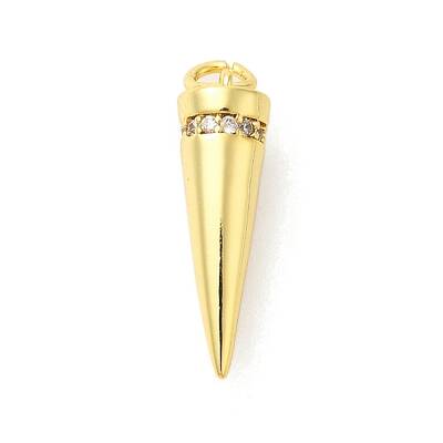 Rack Plating Brass Micro Pave Cubic Zirconia Pendants