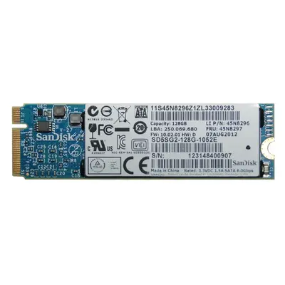 Lenovo 45N8296 | 128GB Multi-Level Cell SATA 6Gb/s M.2 2280 Solid State Drive for ThinkPad X1 Carbon