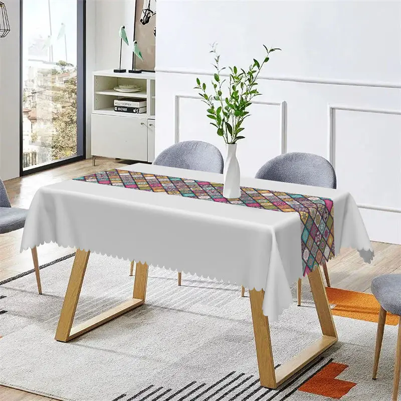 Vintage Ethnic Design Boho Rectangle Tablecloth - Aperturee