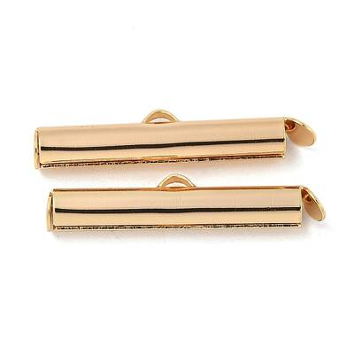 Brass Slide On End Clasp Tubes