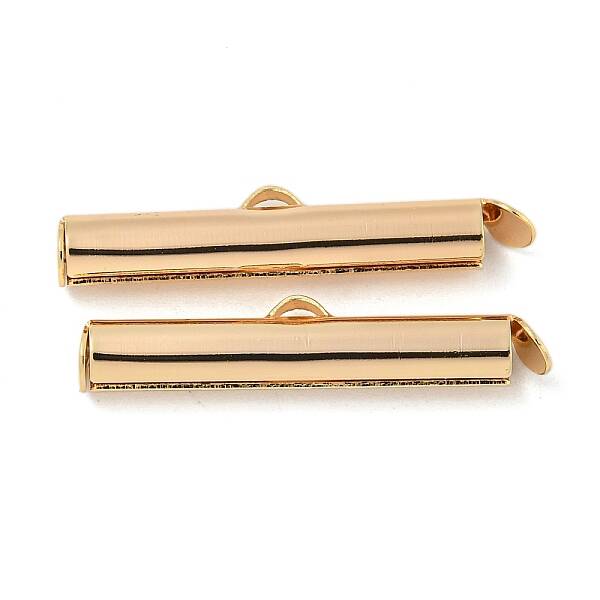 Brass Slide On End Clasp Tubes