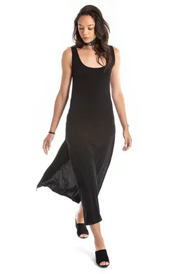 long tank dress - black | Size: medium