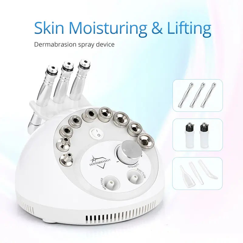 Diamond Microdermabrasion Dermabrasion Facial Peel Vacuum Spray Machine for Spa Salon Studio Home Use | MS-22P3N