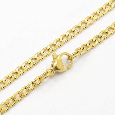 304 Stainless Steel Curb Chain Necklaces