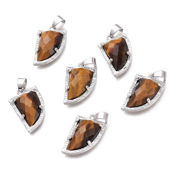 Natural Tiger Eye Pendants
