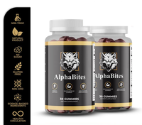 AlphaBites 7-in-1 Nitric Oxide Booster - Beet Root & L-Arginine Gummy for Blood Flow, Energy & Stamina Support | 100% Natural...