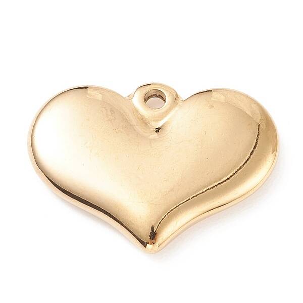 304 Stainless Steel Stamping Blank Tag Heart Pendants