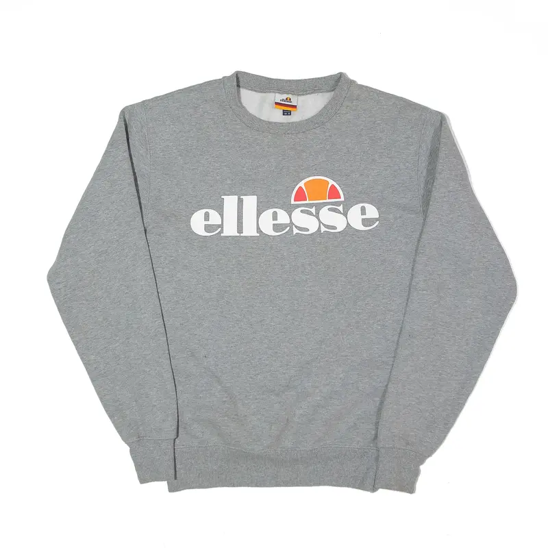 ELLESSE Sweatshirt Grey Womens UK 6