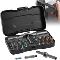 24 in 1 Screwdriver Set, Multipurpose Switchable Screwdriver Shape Tool Kit, Compact & Portable Ratchet Screwdriver for Vario...