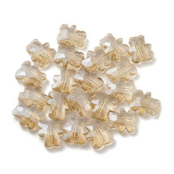 100Pcs Electroplate Glass Beads