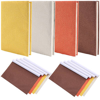 8 Sheets 4 Colors Linen Book Covers