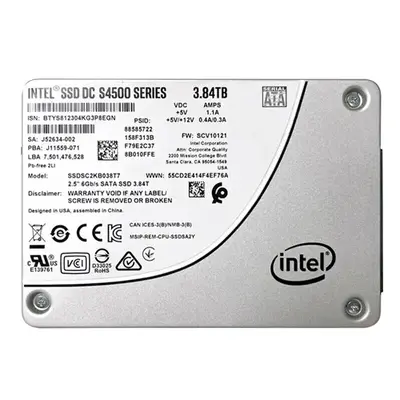 Intel SSDSC2KB038T701 | DC S4500 3.8TB Triple-Level Cell SATA 6Gb/s 2.5-Inch Solid State Drive