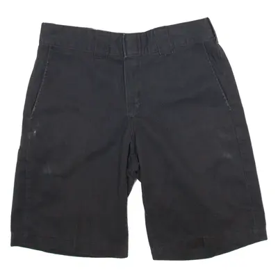 DICKIES Mens Workwear Shorts Black Relaxed M W30