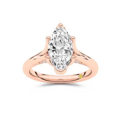 Alina Marquise Lab Grown Diamond Engagement Ring | 14K Rose Gold 1 1/10 CT. TW.