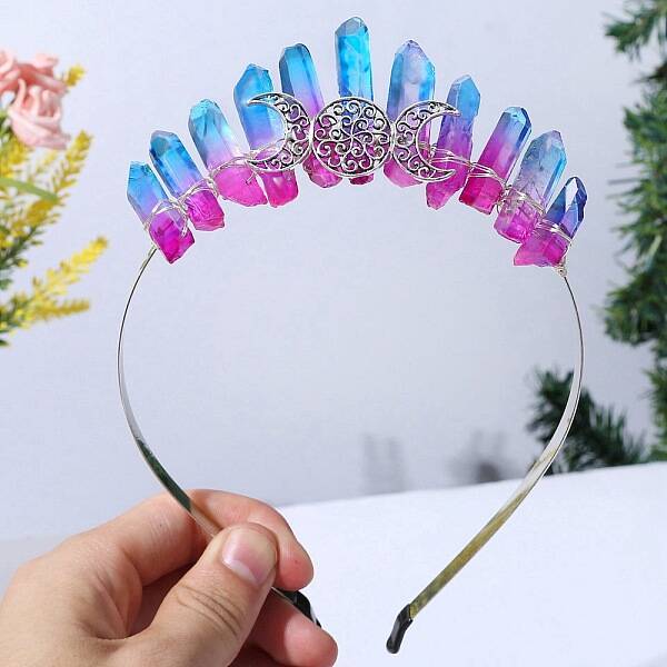Raw Natural Quartz Hair Bands