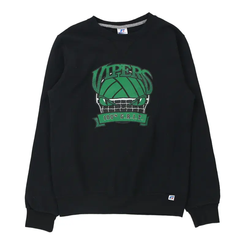 Vipers Russell Athletic Graphic Sweatshirt - Small Black Cotton Blend