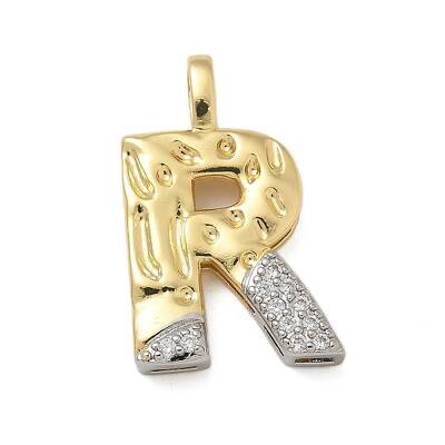 Brass Micro Pave Cubic Zirconia Pendants