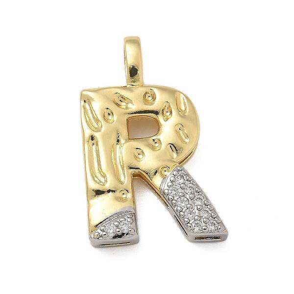 Brass Micro Pave Cubic Zirconia Pendants