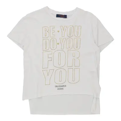 Trussardi T-Shirt - XS White Cotton | Size: x-small