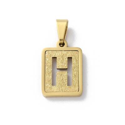 304 Stainless Steel Alphabet Pendants