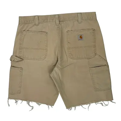 Carhartt Cargo Carpenter Shorts - 36W 9L Beige Cotton