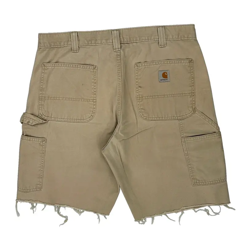 Carhartt Cargo Carpenter Shorts - 36W 9L Beige Cotton