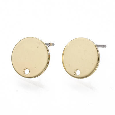 Smooth Surface Iron Stud Earring Findings