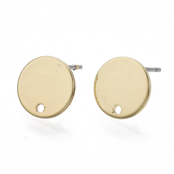 Smooth Surface Iron Stud Earring Findings