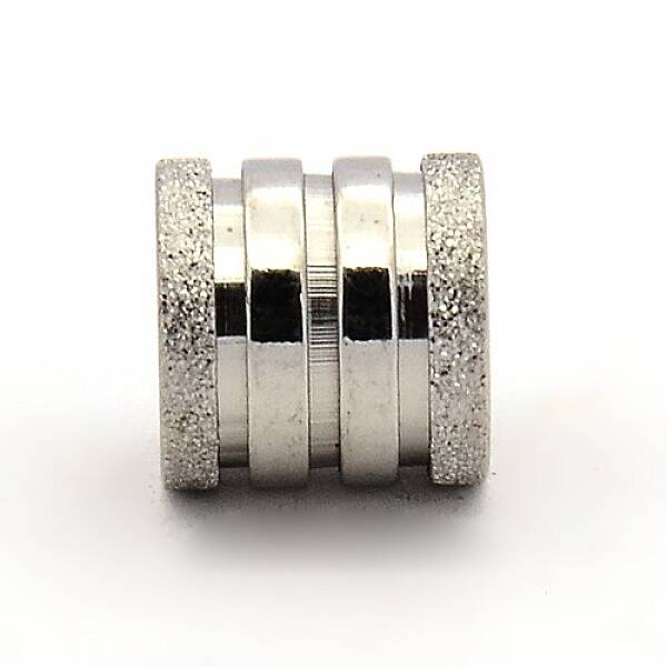 Tarnish Resistant 201 Stainless Steel Textured Beads