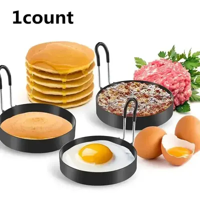 Stainless Steel Egg Ring, 1 Count Non-stick Egg Ring, Egg Ring for Frying Food, Kitchen Utensils & Gadgets