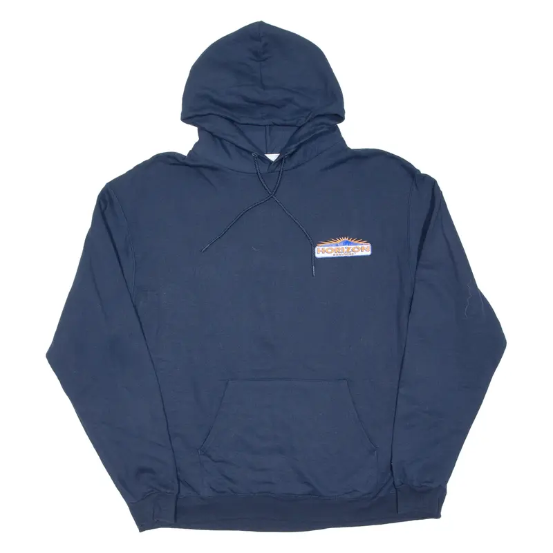 CHAMPION Mens Blue Hoodie USA XL