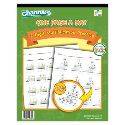 One Page A Day Double Digit Multiplication Math Workbook β Visual Practice for Grades 3β5