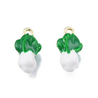 Brass Enamel Pendants
