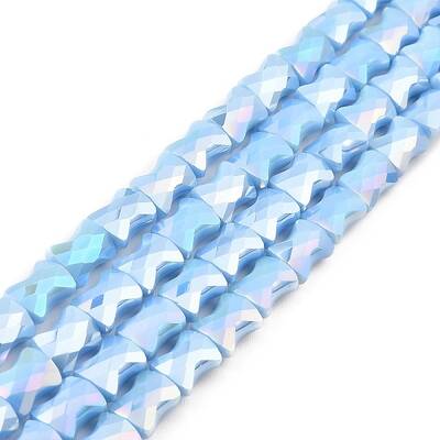 AB Color Plate Glass Beads Strands
