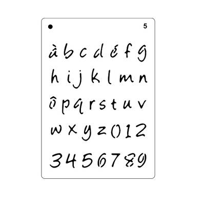 PET Plastic Hollow Painting Silhouette Stencil