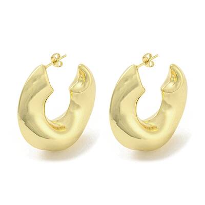 Rack Plating Brass Stud Earrings