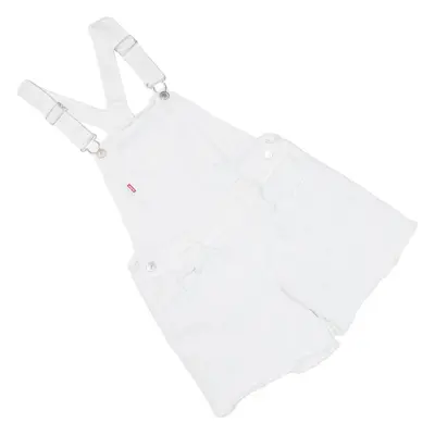 LEVI'S Girls Dungarees White Regular Denim 12Y W28 L4