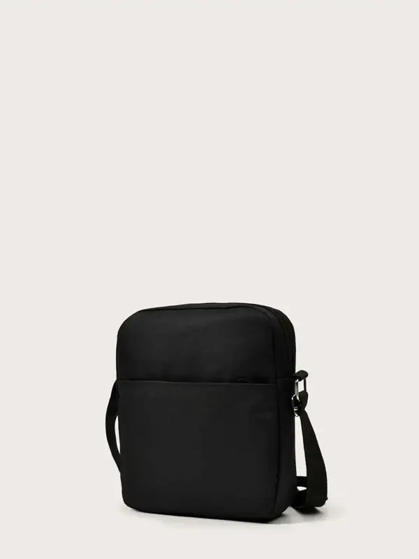Men's Solid Color Nylon Crossbody Bag As Gift, Casual Business Lightweight Travel Shoulder Bag, Male Casual Zip Square Bag f...