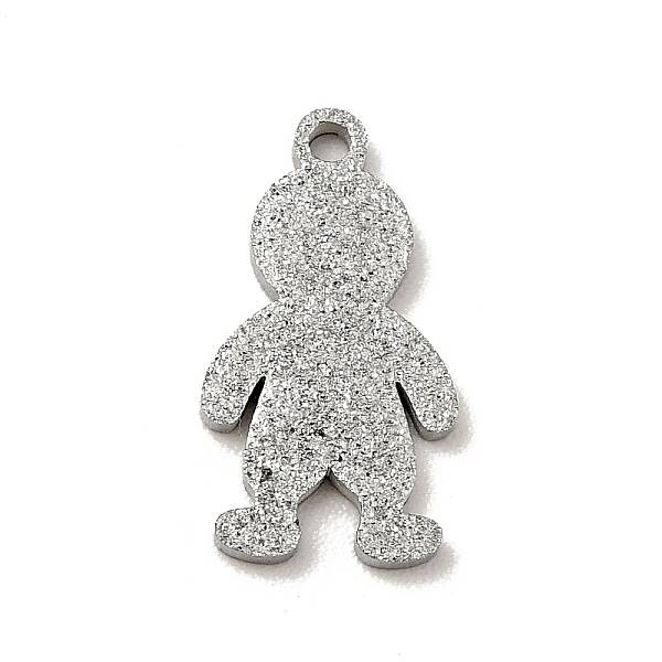 Non-Tarnish 304 Stainless Steel Textured Pendants