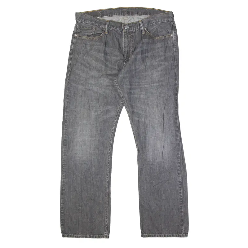 LEVI'S 514 Jeans Grey Denim Regular Straight Mens W38 L32
