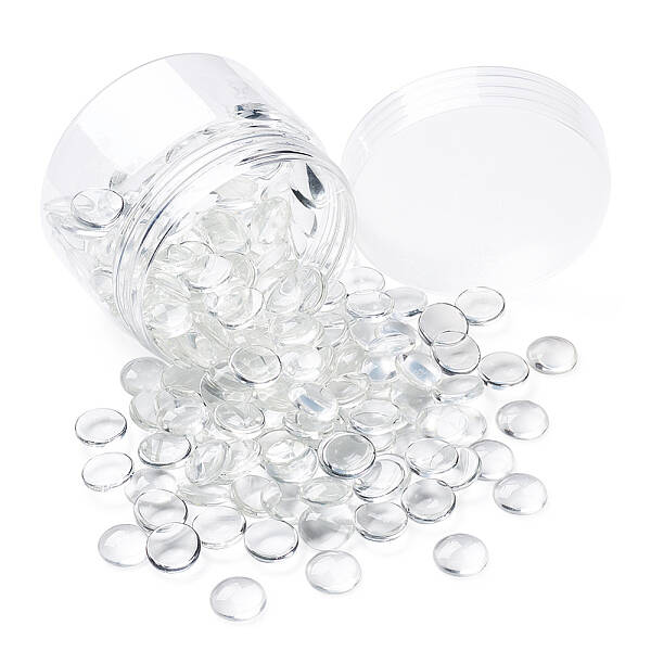 Transparent Glass Cabochons